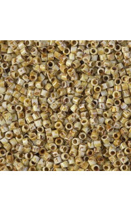 Miyuki delica beads 10/0 - Opaque yellow picasso DBM-2262